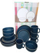 Image sur Service de table - 16 Pièces - ( 4 tasses, 4 Bols, 4 sous tasses, 4 plats) - multicolores