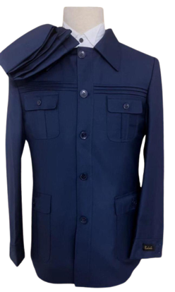 Agrandir l'image de Ensemble Costume Homme 2 pièces, Veste + Pantalon, Super 160 Image de Ensemble Costume Homme 2 pièces, Veste + Pantalon, Super 160