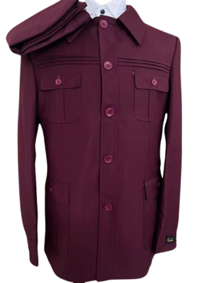 Agrandir l'image de Ensemble Costume Homme 2 pièces, Veste + Pantalon, Super 160 Image de Ensemble Costume Homme 2 pièces, Veste + Pantalon, Super 160
