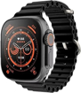 Image sur X8 Ultra Max Smart Watch Ocean Band Black 49mm 2.2" Support iOS Android NVC Temperature Monitor Bluetooth Calls
