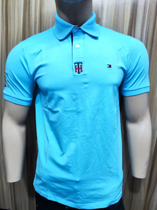 Image de Polo en Coton Tommy bleu ciel, Produit générique