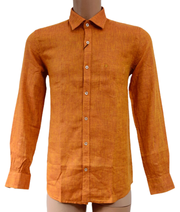Agrandir l'image de Chemise Eslips - 100% Lin - Premium classic - Longue Manche - Orange Image de Chemise Eslips - 100% Lin - Premium classic - Longue Manche - Orange