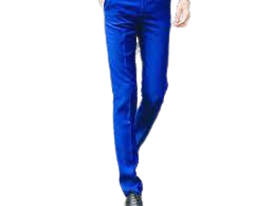 Image sur Pantalon Tailleur Pied Classique, Bleu Ciel