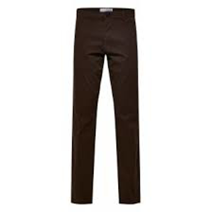 Image de Pantalon Tailleur Pied Classique, Marron