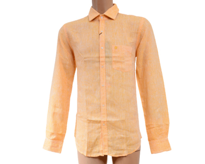 Agrandir l'image de Chemise Eslips - 100% Lin - Premium classic - Longue Manche - Orange Image de Chemise Eslips - 100% Lin - Premium classic - Longue Manche - Orange