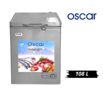 Agrandir l'image de Congélateur coffre - OSCAR - 108 litres - OSC 160 - Argent - Garantie 6 Mois Image de Congélateur coffre - OSCAR - 108 litres - OSC 160 - Argent - Garantie 6 Mois
