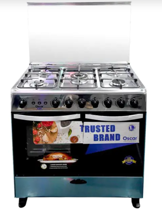 Agrandir l'image de Cuisinière OSCAR 70x90 - 5 foyers - Inox - 12 mois garantie Image de Cuisinière OSCAR 70x90 - 5 foyers - Inox - 12 mois garantie