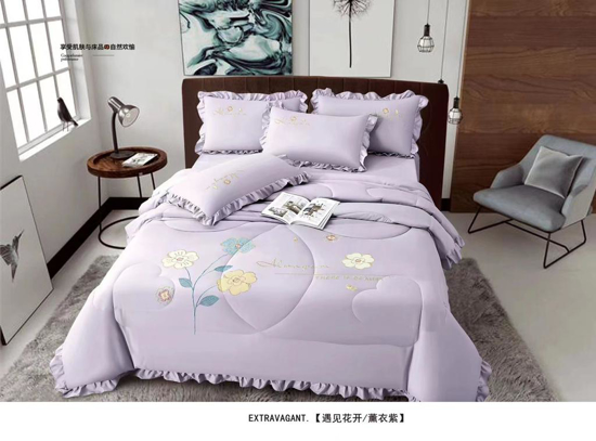 Image sur Chambre et literie, ensemble draps ( 4 taies fleuris+1 draps fleuri + une couhette fleurie)