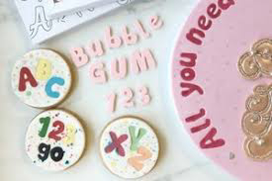 Image sur Mini lettre en sucre 100G - pâtisserie - décoration  gâteau - cupcakes