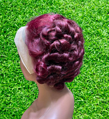 Image de Perruque Pixie Mongolienne, Bordeau