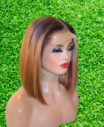 Image de Pérruque cheveux indien Bob wigs , marron, taille 12