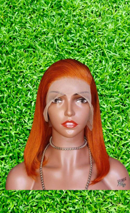 Image de Perruque Bob Wigs full lace, Carotte, taille 16