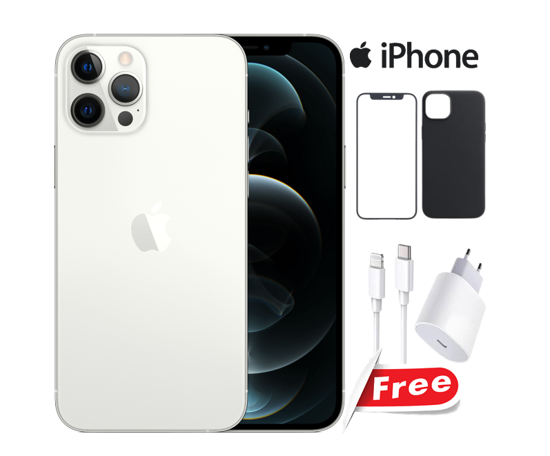 Image sur Apple iPhone 12 Promax Occasion - 256GB -  3687 mAh  - 6.7 pouces - 12MP + 12MP +12MP/12MP  - Gift (Chargeur + Pochette + Glace ) - 03 Mois garantie