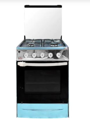 Image de Cuisinière à Gaz WIN - 4 Feux - Acier inoxydable - 60 × 60 cm - inox - Garantie 6 Mois