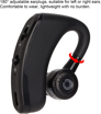 Ecouteur sans fil Bluetooth V9 et 01 câble de charge avec oreillette réglable à 180 degrés.