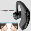 Ecouteur sans fil Bluetooth V9 avec rotation 270 degrés peut être porté sur l’oreille gauche ou droite sans problème.
