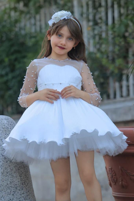 Agrandir l'image de Robe de bal en Tulle vert menthe, manches longues , au-dessus du genou, de 10 ans Image de Robe de bal en Tulle vert menthe, manches longues , au-dessus du genou, de 10 ans