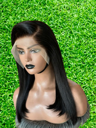 Image de Perruque Bob Wigs full lace Cheveux Indien, Noire, taille 22