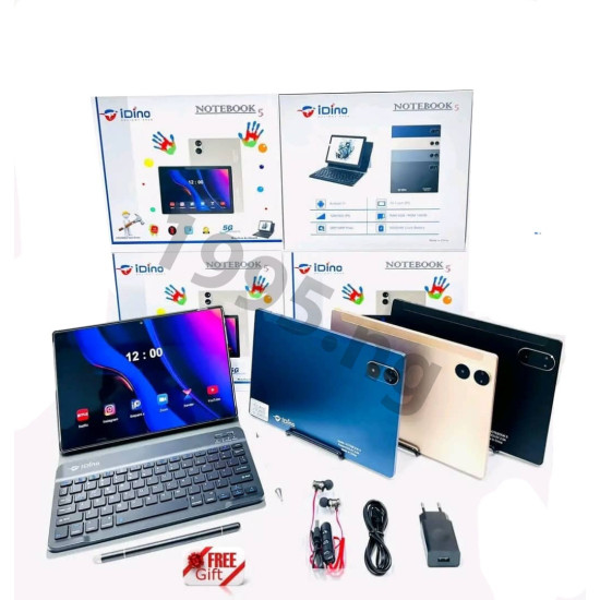 Image sur Tablette iDino NoteBook 5 - DUAL SIM - 10,1" - 128Go Go ROM + 6Go Ram - Android 11 - Clavier et pavé tactil + Ecouteur bluetooth Offert