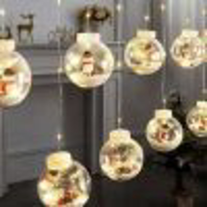 Agrandir l'image de Rideaux Lumineux de Noël, Guirlande Rideau Lumineux Fenêtre Intérieur avec Figurine Noël 3D A229 Image de Rideaux Lumineux de Noël, Guirlande Rideau Lumineux Fenêtre Intérieur avec Figurine Noël 3D A229
