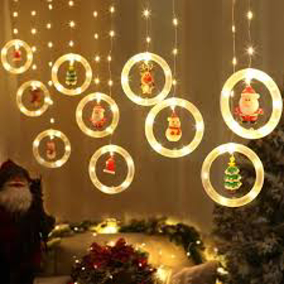Agrandir l'image de Lumières Décorations De Noël Forme ronde Étanche Guirlande Lumineuses Lumières De Noël Pour Intérieur Et Extérieur Maison Chambre À Coucher Fête Image de Lumières Décorations De Noël Forme ronde Étanche Guirlande Lumineuses Lumières De Noël Pour Intérieur Et Extérieur Maison Chambre À Coucher Fête