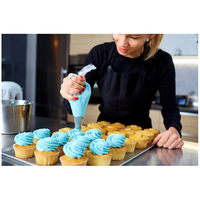 Set De 8 Douilles à Pâtisserie Professionnelles En Inox - Formes 1M, 580, 1A, R6, 2D, 108E, 2F, 6B, Pour Cupcakes, Gâteaux, Décoration