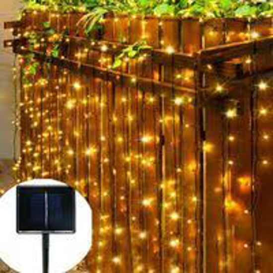 Image sur Lumières Décorations De Noël Étanche Guirlande Lumineuses avec alimentation solaire Lumières De Noël Pour  Extérieur Maison JARDIN clôture Fête