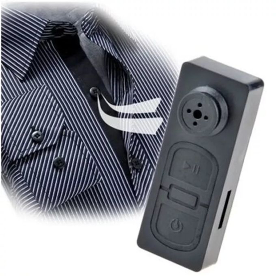 Mini camera cachee espion en boutton