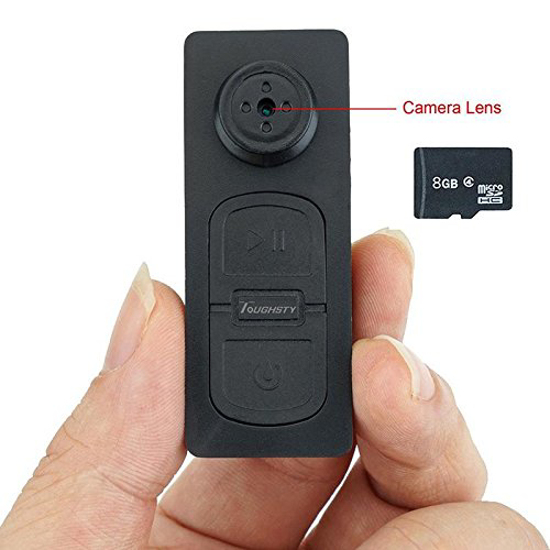 Image sur Mini camera cachee espion en boutton