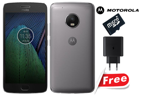 Image sur Motorola Moto G5 Occasion - 5,0 pouces   - 16GB / 2GB - 13 MP / 2MP - 2800 mAh, amovible - gifts (Carte mémoire 8 GB + Chargeur) - 03 Mois garantie