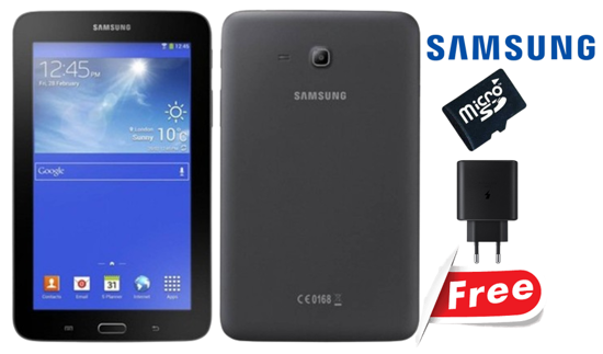 Image sur Samsung Galaxy Tab 3 Lite SM-T113 Wifi Occasion - 7,0 pouces - 8GB / 1gb  - 2 MP  - 3600 mAh, non amovible - Chargeur et carte mémoire 8GB offert - 03 Mois garantie