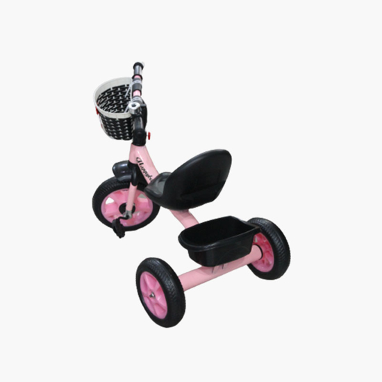 Image sur Tricycle pour enfant avec panier -rose
