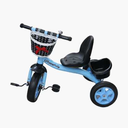 Image de Tricycle  Pour Enfant Avec Panier -Bleu