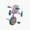 Image sur Tricycle enfants vert/rose
