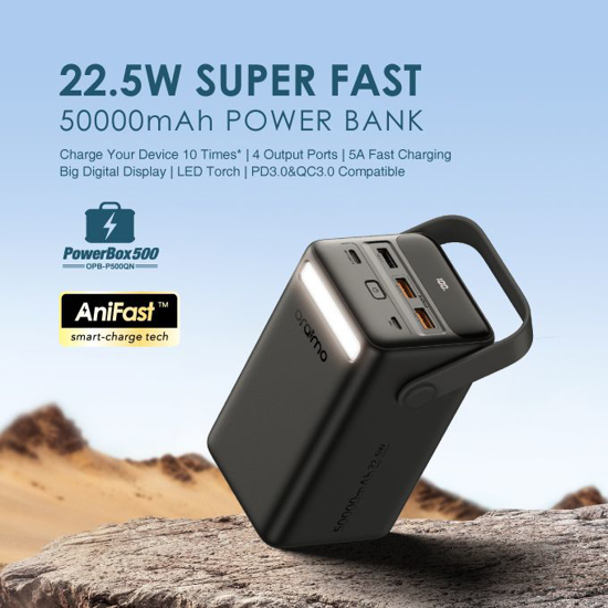 Image sur Oraimo Power Bank 22,5 W Super Fast - 50000mAh
