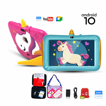 Tablette Enfant Éducatif 7 Pouces Android 11 avec Étui 3GB RAM 32GB ROM TF  128GB