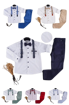 Image sur Ensemble Pour  Garçon  pantalon chemise avec bretelle et  nœud papillon de 5-8 ans