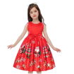 Image sur Jolie robe de noël en polyester et satin pour fille de 4-8 ans