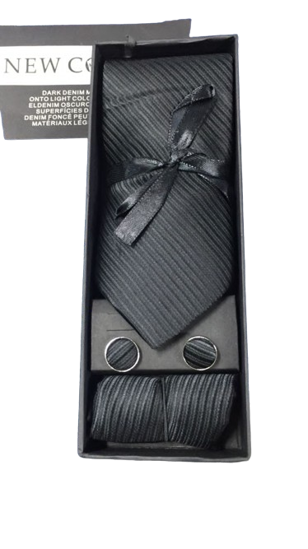 Image sur Coffret Cravate + pochette+ manchette en laine et satin de très bonne qualité