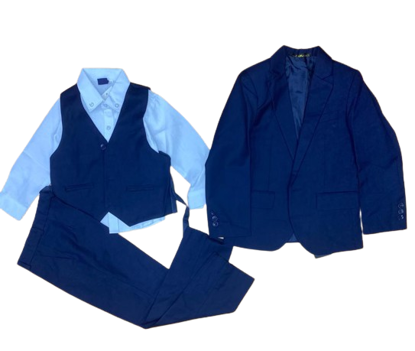 Gilet Costume Formel Garçon 4 Boutons - Polyester/viscose - Pour Mariage, Fête, Spectacle