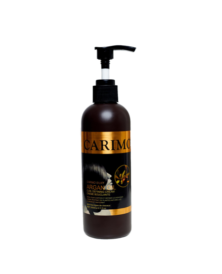 Image sur Crème bouclante pour cheveux à l'huile d'argan silky de Carimo 240 ml