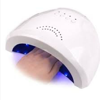 Image de Sèche Vernis Et Ongles à Lumière LED Et Rayons Ultra Violet - Rapide - Sécurisé