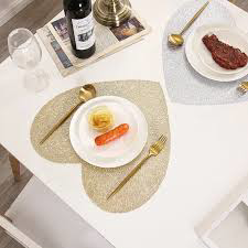 Napperons Et Chemin De Table PVC - Lot De 4 Sets + 1 Runner Antidérapant Lavable 30x180 Cm - 9