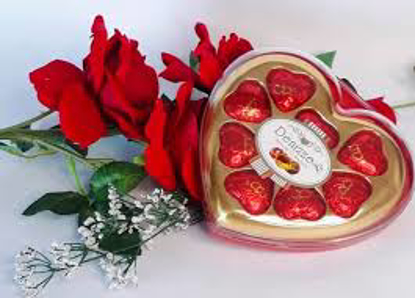 Agrandir l'image de CHOCOLATS AU LAIT SOUS FORME DE CŒURS - ROUGE Image de CHOCOLATS AU LAIT SOUS FORME DE CŒURS - ROUGE