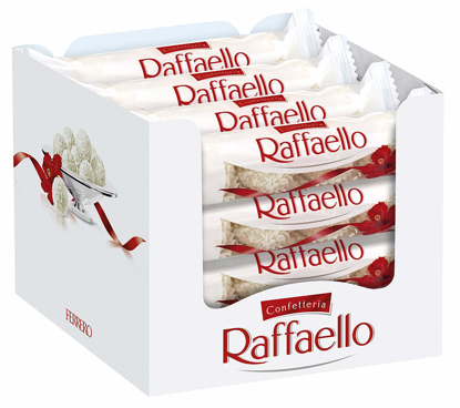 Agrandir l'image de Ferrero Raffaello, 16 Pack (16 x 4  Packung)- chocolat- pâtisserie- dessert- cadeau Image de Ferrero Raffaello, 16 Pack (16 x 4  Packung)- chocolat- pâtisserie- dessert- cadeau
