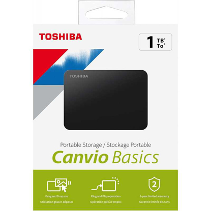 Agrandir l'image de Disque dur externe Toshiba - Canvio 1To - 03 mois de garantie Image de Disque dur externe Toshiba - Canvio 1To - 03 mois de garantie