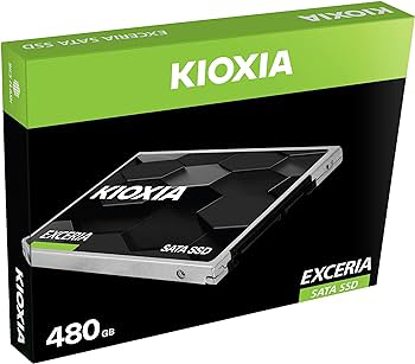 Agrandir l'image de KIOXIA 480GB EXCERIA, 2.5" SSD, SATA 3.0 (6Gb/s), TLC Flash, 555MB/s Read, 540MB/s Image de KIOXIA 480GB EXCERIA, 2.5" SSD, SATA 3.0 (6Gb/s), TLC Flash, 555MB/s Read, 540MB/s