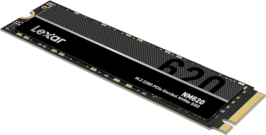 Image sur Lexar NM620 M.2 2280 NVMe SSD 256GB up to 3300MB/s read, 1300MB/s write