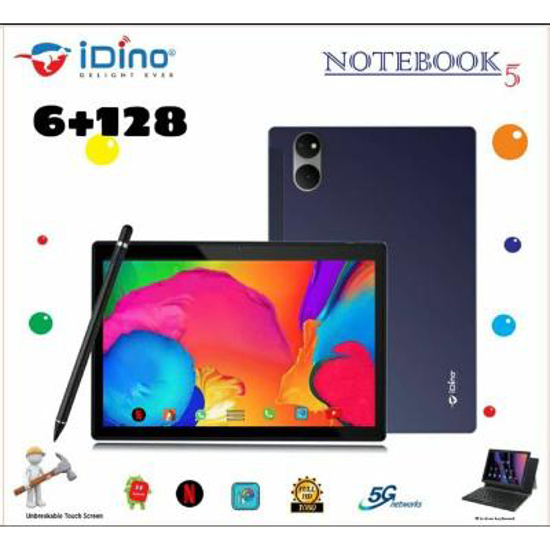 Image sur Tablette iDino NoteBook 5 écran 10.1” Ram 4Go + 128Go de stockage Android 10 + avec Clavier  et pavé tactile + Ecouteur bluetooth