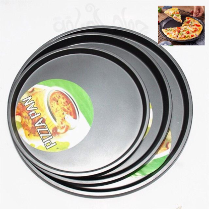 Agrandir l'image de Lot de 3 moule à pizza antiadhésifs en acier au carbone épaissi pour la cuisine et la pâtisserie  24, 27,30 cm pâtisserie Image de Lot de 3 moule à pizza antiadhésifs en acier au carbone épaissi pour la cuisine et la pâtisserie  24, 27,30 cm pâtisserie